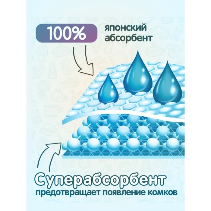 Подгузники детские KIOSHI M 6-11 кг, 54 шт Подгузники детские KIOSHI M 6-11 кг, 54 шт