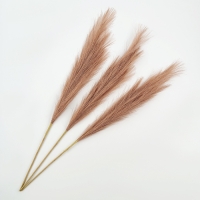 Пампасная искусственная трава, высота 70 см, набор 3 шт., цвет коричневый Пампасная искусственная трава, высота 70 см, набор 3 шт., цвет коричневый