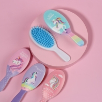 Расчёска-мини массажная, 4,5 &times; 13 см, рисунок МИКС