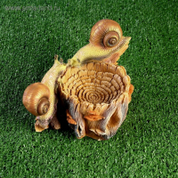 Садовая фигура "Улитки-кормушки" 24х15х14см Садовая фигура "Улитки-кормушки" 24х15х14см