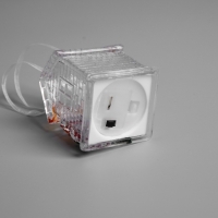 Ёлочная игрушка &laquo;Дед Мороз&raquo; 7 см, батарейки AG10х3 (в комплекте), свечение мульти (RGB)