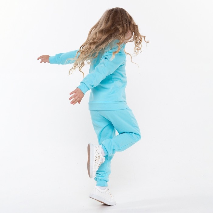 Костюм (джемпер, брюки) детский НАЧЁС, цвет бирюзовый, рост 122 см Костюм (джемпер, брюки) детский НАЧЁС, цвет бирюзовый, рост 122 см