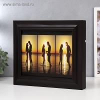 Ключница "Влюбленная пара" Венге  26,5х31,5х4,5 см