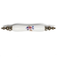 Ручка скоба ТУНДРА Ceramics 014, 96 мм, керамическая, с рисунком, цвет бронза Ручка скоба ТУНДРА Ceramics 014, 96 мм, керамическая, с рисунком, цвет бронза