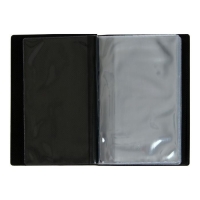 Альбом для бон 125 х 185 мм Calligrata, на 16 банкнот, обложка ПВХ, синий