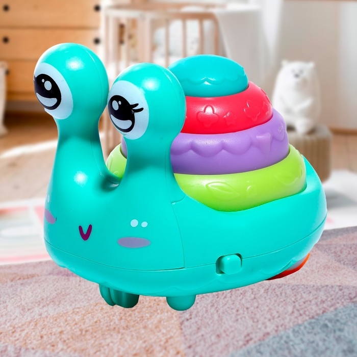 Развивающая игрушка «Улиточка», двигается, МИКС Развивающая игрушка «Улиточка», двигается, МИКС