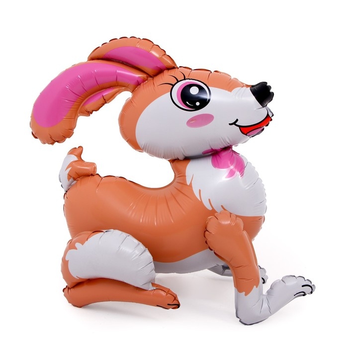 Шар фольгированный 20" &laquo;Весёлый зайка&raquo;, под воздух