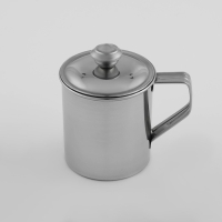 Кружка из нержавеющей стали Доляна &laquo;Индия&raquo;, 250 мл, 9,5&times;6,8&times;9 см, с крышкой