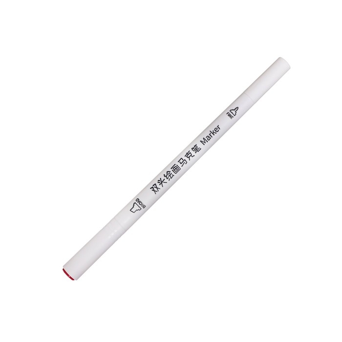 Набор маркеров, 24 цветов, двусторонние, пулевидный и скошенный наконечники