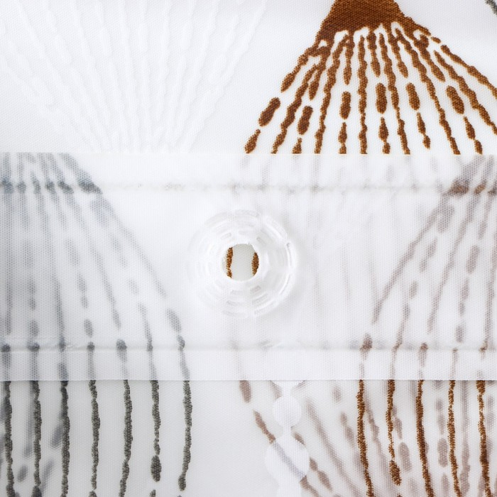 Штора для ванны Доляна &laquo;Капли&raquo;, 180&times;180 см, EVA