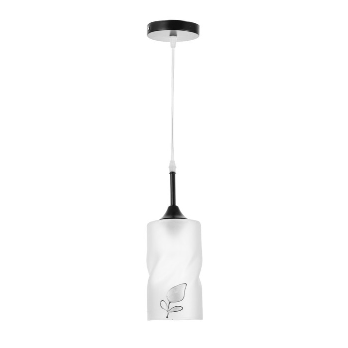 Светильник "Тейла" 1хЕ27 40Вт черный 12х12х18-118 см