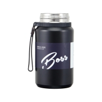 Термос 1 л, сохраняет тепло 12 ч, с ситечком и отсеком для чая