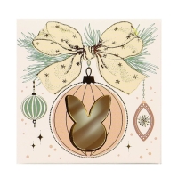 Развивающий тактильный мячик &laquo;Зайка на шаре&raquo;, новогодняя подарочная упаковка, 1 шт.