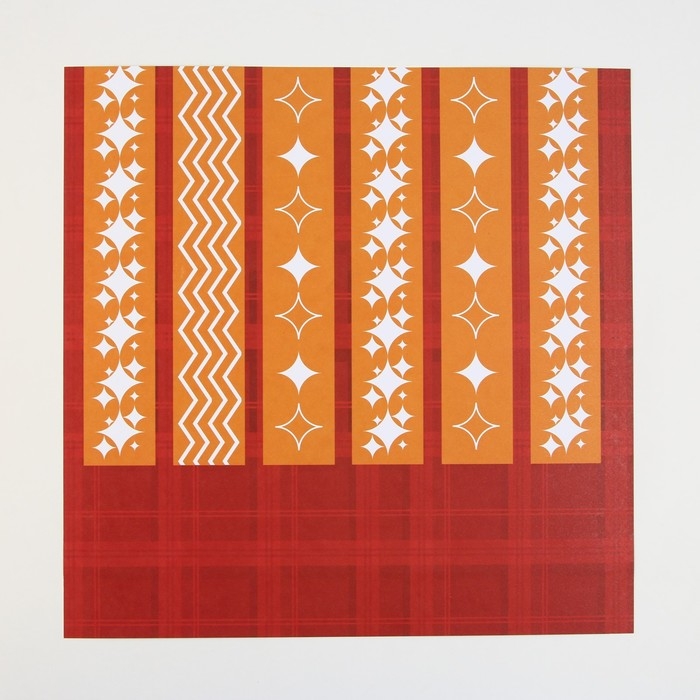 Набор бумаги для скрапбукинга &laquo;Яркая геометрия&raquo;, 12 листов, 30.5 х 30.5 см, 180 г/м&sup2;