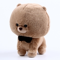 Мягкая игрушка &laquo;Собака&raquo; с бабочкой, 22 см, цвет бежевый