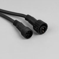 Гирлянда &laquo;Клип-лайт&raquo; 5 нитей по 20 м, IP44, УМС, тёмная нить, 665 LED, свечение тёплое белое, мерцание, 24 В