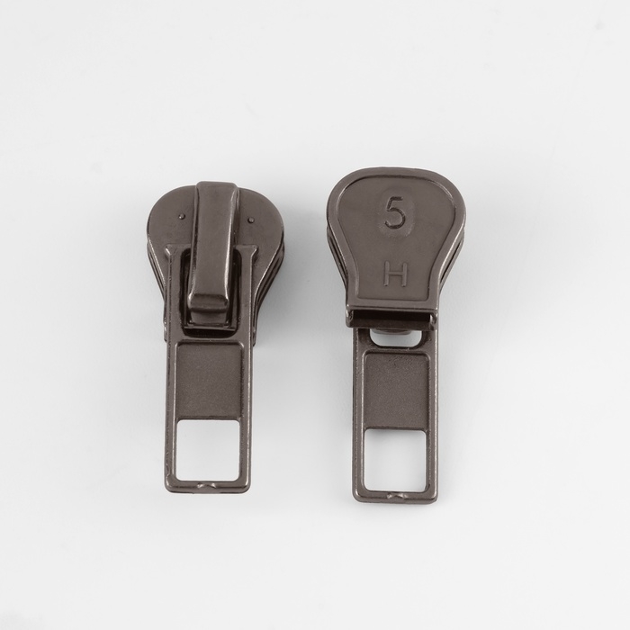 Бегунок автоматический для молнии &laquo;Трактор&raquo;, №5, 10 шт, цвет никель