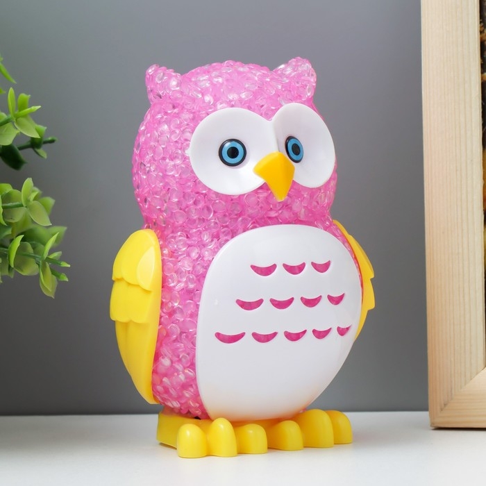 Ночник Ночник "Филин" LED RGB от батареек 3хLR44 МИКС 6х7х10см RISALUX