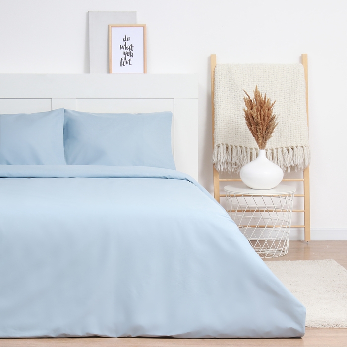 Постельное бельё LoveLife дуэт Celestial blue 143х215см-2шт, 225х240см, 50х70см-2шт100%хлопок, сатин125г/м&sup2;