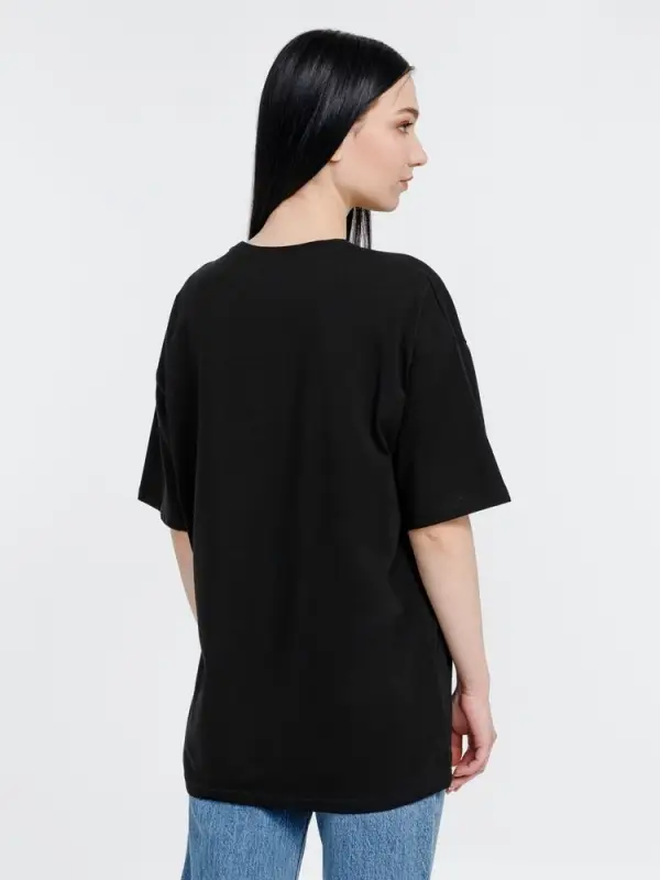 Футболка оверсайз унисекс Big Haul, черная, размер S