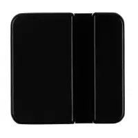 Квадратный шильдик на резинку Epoxi, черный Квадратный шильдик на резинку Epoxi, черный