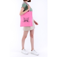 Шопер детский для девочки &laquo;Девочка&raquo;, 35 х 0,5 х 40 см, вышивка, розовый