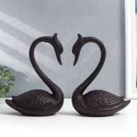 Сувенир чугун "Два лебедя" набор 2 шт 20х8х15 см Сувенир чугун "Два лебедя" набор 2 шт 20х8х15 см