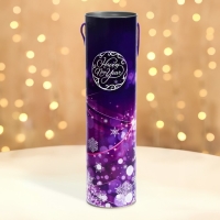 Новый год. Подарочная коробка, тубус &laquo;Happy New Year&raquo; 92х350 мм.