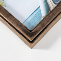 Фоторамка пластик на 3 фото 10х15 см "Лотосы" тёмное золото 36х27 см Фоторамка пластик на 3 фото 10х15 см "Лотосы" тёмное золото 36х27 см