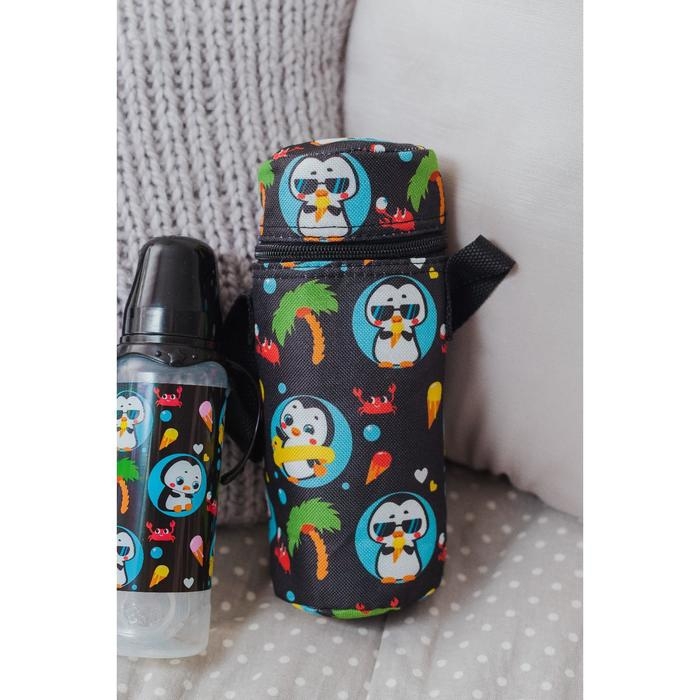 Термо-чехол для бутылочки &laquo;ТРЕНД. Пингвин&raquo;, форма тубус