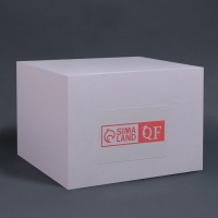 Органайзер для хранения &laquo;MOUNTAINS&raquo;, с крышкой, стеклянный, с зеркальным дном, 1 секция, 15 &times; 15 &times; 8,5 см, цвет прозрачный/медный