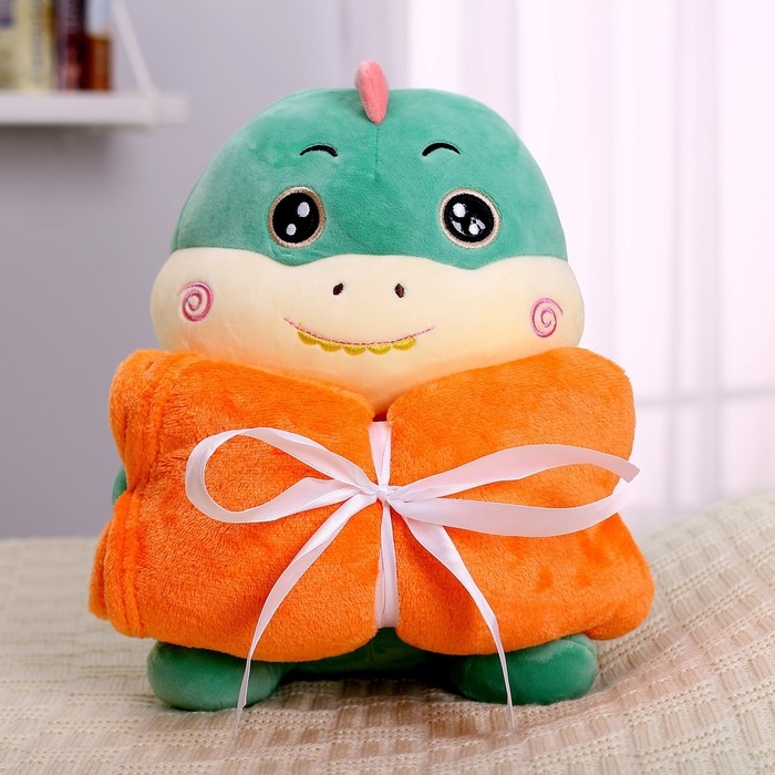 Мягкая игрушка с пледом &laquo;Динозаврик&raquo;