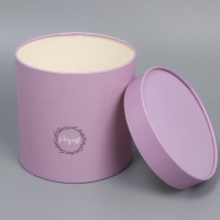 Набор шляпных коробок 2 в 1, упаковка подарочная, &laquo;Лаванда&raquo;, 13 х 13, 16 х 16 см