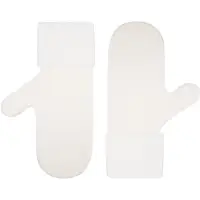 Варежки Yong, белые, размер S/M