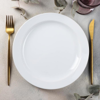 Тарелка &laquo;Бельё&raquo;, d=24 см, белая, фарфор