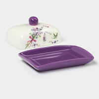 Маслёнка Доляна &laquo;Лаванда&raquo;, 17&times;12&times;8,5 см