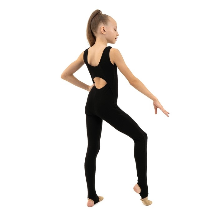 Комбинезон для гимнастики и танцевв Grace Dance, р. 32, цвет чёрный