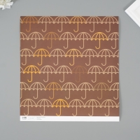 Бумага для скрапбукинга "Зонтики" плотность 180 гр набор 5 шт 30,5х32 см Бумага для скрапбукинга "Зонтики" плотность 180 гр набор 5 шт 30,5х32 см