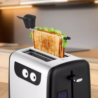 Тостер Kitfort КТ-6219, 870 Вт, 6 режимов прожарки, 2 тоста, чёрно-серебристый Тостер Kitfort КТ-6219, 870 Вт, 6 режимов прожарки, 2 тоста, чёрно-серебристый