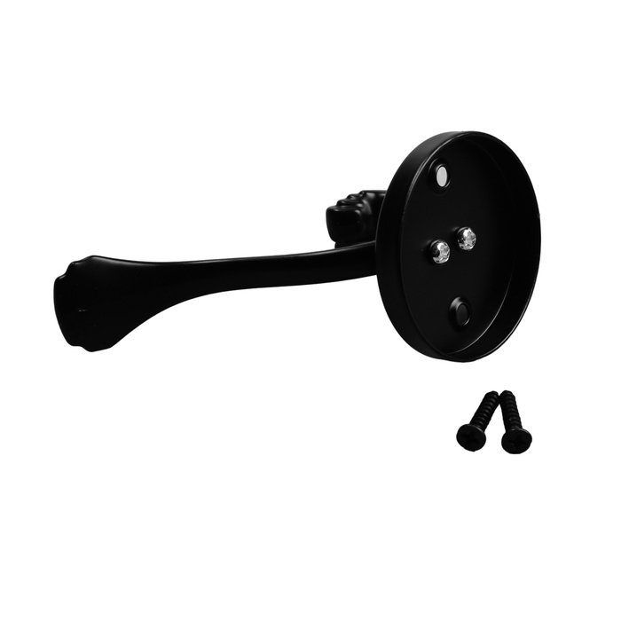 Крючок мебельный CAPPIO GRACE, двухрожковый, черный Крючок мебельный CAPPIO GRACE, двухрожковый, черный