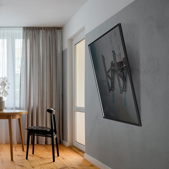 Кронштейн ONKRON TM5, для ТВ, наклонный, 32 Кронштейн ONKRON TM5, для ТВ, наклонный, 32"-70", 35-145 мм от стены, черный