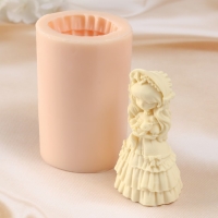 Молд силиконовый "Девочка с кошкой" 5х4х8,5 см Молд силиконовый "Девочка с кошкой" 5х4х8,5 см