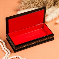 Шкатулка - купюрница &laquo;Полевые цветы&raquo;, 8,5&times;17см, лаковая миниатюра