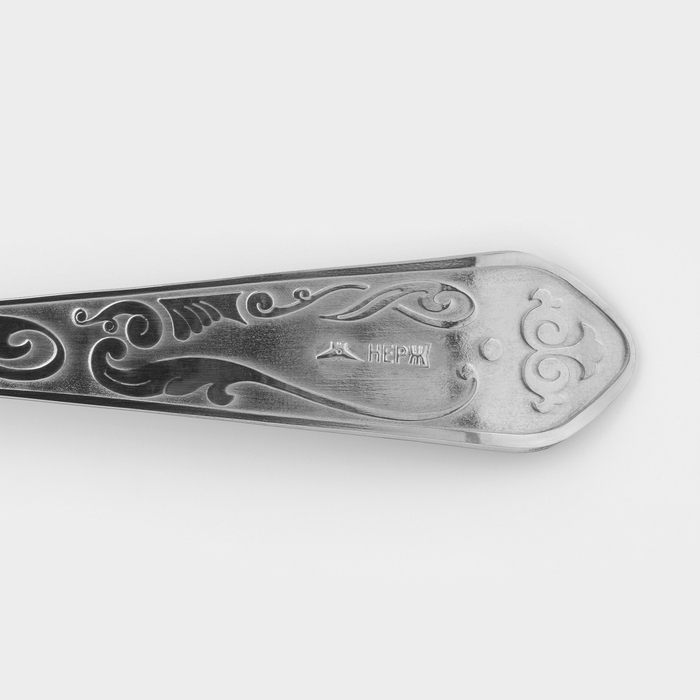 Ложка столовая &laquo;Элегия&raquo;, длина 20 см, толщина 1,5 мм, цвет серебряный