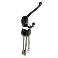 Крючок мебельный CAPPIO LINE, двухрожковый, черный Крючок мебельный CAPPIO LINE, двухрожковый, черный