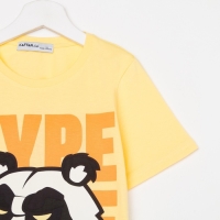 Футболка для мальчика KAFTAN "Hype", рост 146-152, цвет жёлтый Футболка для мальчика KAFTAN "Hype", рост 146-152, цвет жёлтый