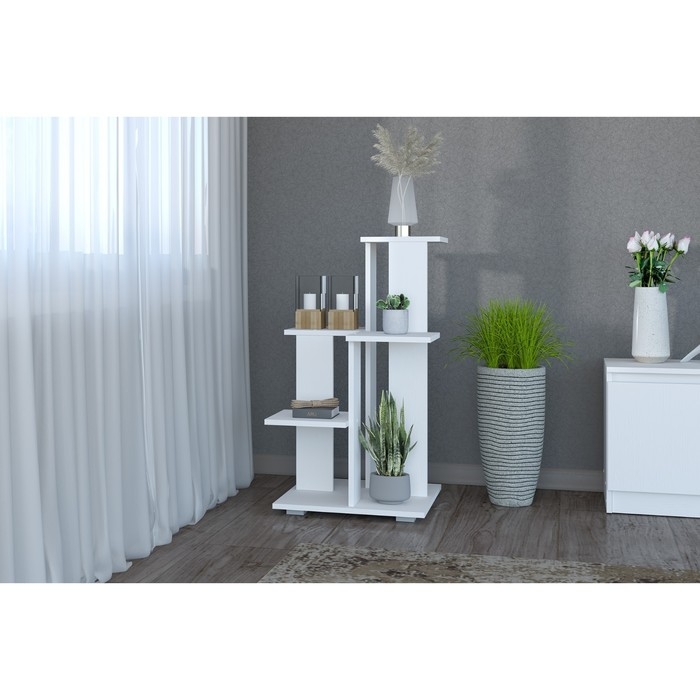 Подставка для цветов №1, 500х500х852, Белый Подставка для цветов №1, 500х500х852, Белый