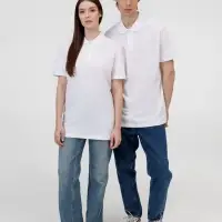 Рубашка поло унисекс Pulse, белая, размер S