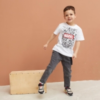 Футболка детская Мстители, рост 122-128, белый