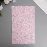 Лист для творчества иск.кожа "Блёстки" розово-голубой лист 33х20 см толщина 1,6 мм